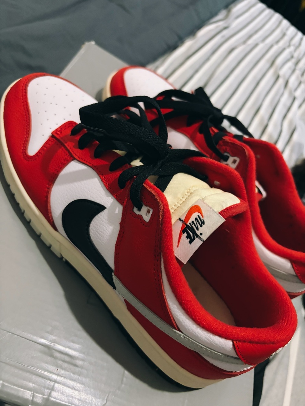 Nike Red & White Low-Top Sneakers